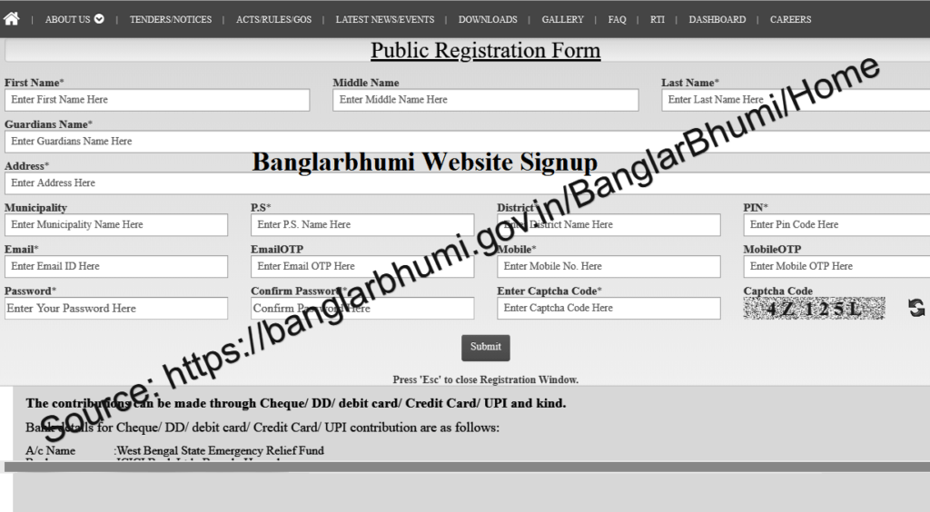 banglarbhumi signup